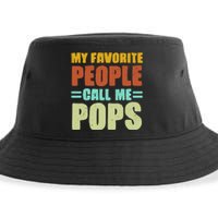 My Favorite People Call Me Pops Sustainable Bucket Hat