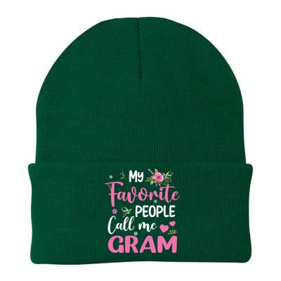 My Favorite People Call Me Gram Knit Cap Winter Beanie