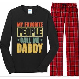 My Favorite People Call Me Daddy Long Sleeve Pajama Set