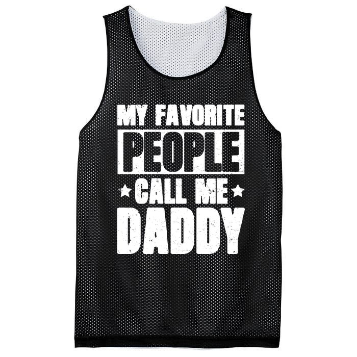 My Favorite People Call Me Daddy Mesh Reversible Basketball Jersey Tank