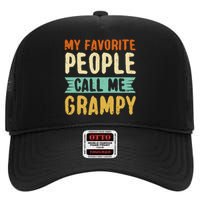 My Favorite People Call Me Grampy High Crown Mesh Back Trucker Hat