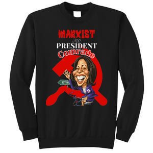 Marxist For President Comrade Kamala Harris Funny President Sweatshirt