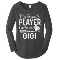 My Favorite Player Calls Me Gigi Baseball Heart saying Women's Perfect Tri Tunic Long Sleeve Shirt