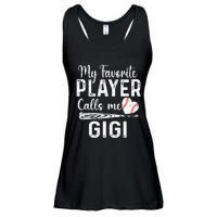 My Favorite Player Calls Me Gigi Baseball Heart saying Ladies Essential Flowy Tank