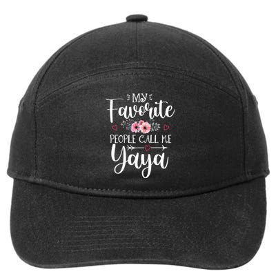 My Favorite People Call Me Yaya 7-Panel Snapback Hat