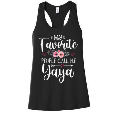 My Favorite People Call Me Yaya Women's Racerback Tank