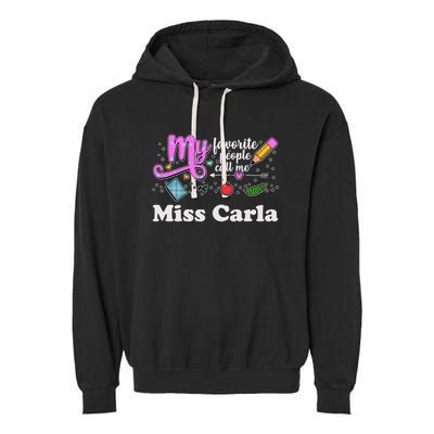 My Favorite People Call Me Custom Name Garment-Dyed Fleece Hoodie