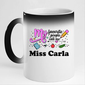 My Favorite People Call Me Custom Name 11oz Black Color Changing Mug