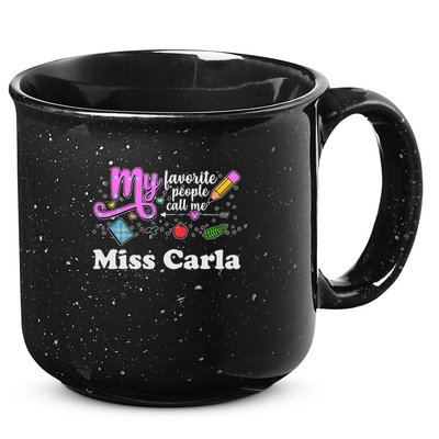 My Favorite People Call Me Custom Name 15oz Campfire Ceramic Mug