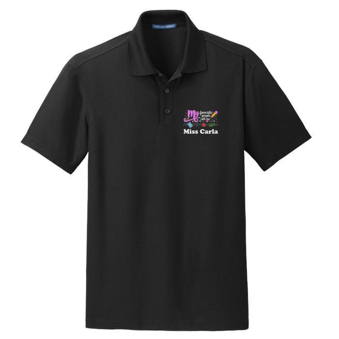 My Favorite People Call Me Custom Name Dry Zone Grid Polo