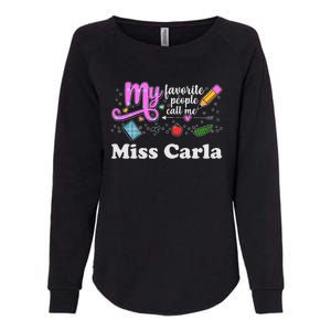 My Favorite People Call Me Custom Name Womens California Wash Sweatshirt