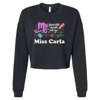My Favorite People Call Me Custom Name Cropped Pullover Crew