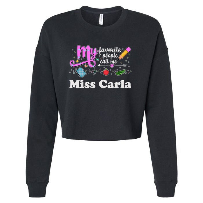My Favorite People Call Me Custom Name Cropped Pullover Crew