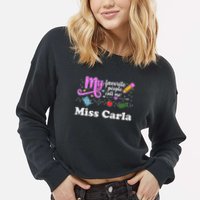 My Favorite People Call Me Custom Name Cropped Pullover Crew