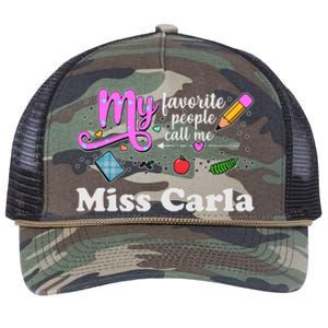 My Favorite People Call Me Custom Name Retro Rope Trucker Hat Cap