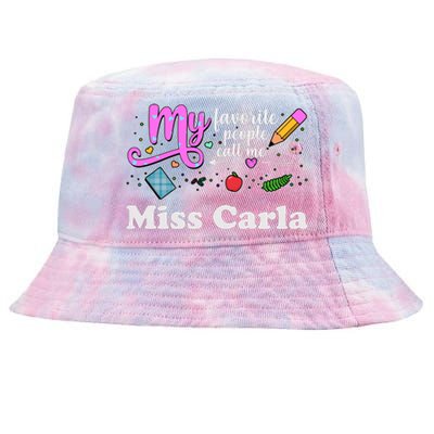 My Favorite People Call Me Custom Name Tie-Dyed Bucket Hat