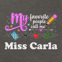 My Favorite People Call Me Custom Name Cotton Canvas Backpack