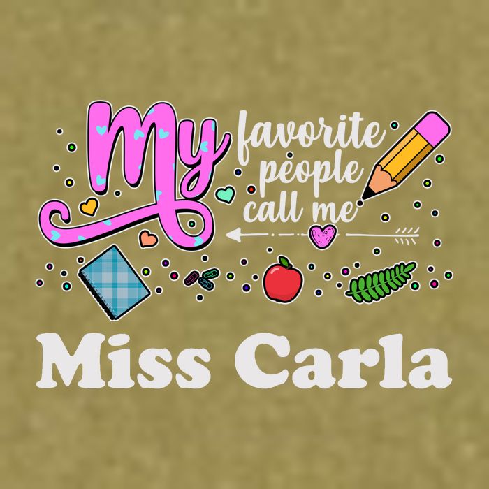 My Favorite People Call Me Custom Name Garment-Dyed Women's Muscle Tee