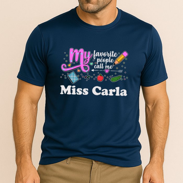 My Favorite People Call Me Custom Name Performance Shirt
