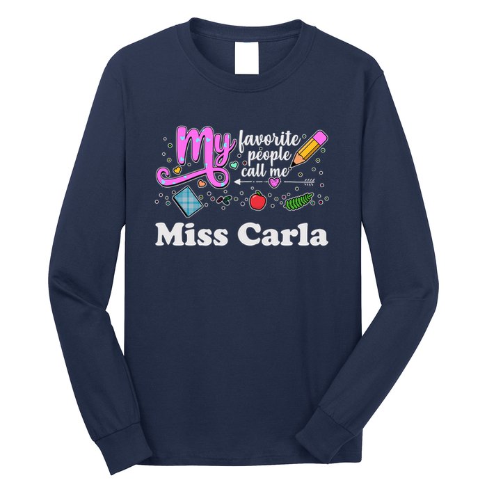 My Favorite People Call Me Custom Name Long Sleeve Shirt