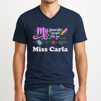 My Favorite People Call Me Custom Name V-Neck T-Shirt