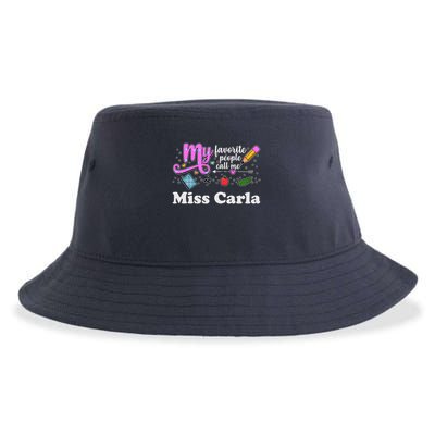My Favorite People Call Me Custom Name Sustainable Bucket Hat