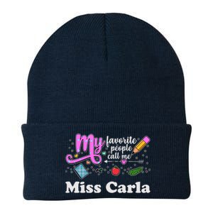 My Favorite People Call Me Custom Name Knit Cap Winter Beanie