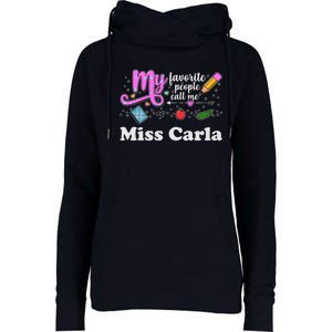 My Favorite People Call Me Custom Name Womens Funnel Neck Pullover Hood