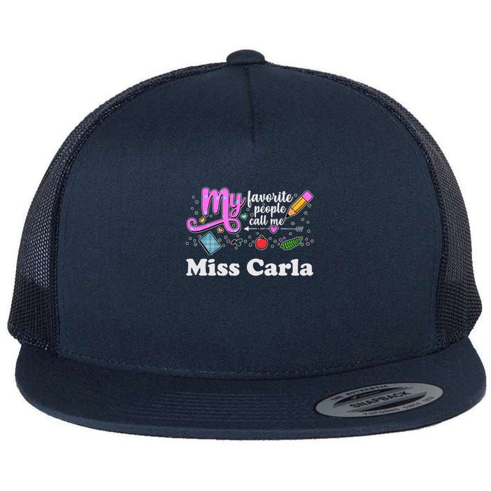 My Favorite People Call Me Custom Name Flatbill Hat
