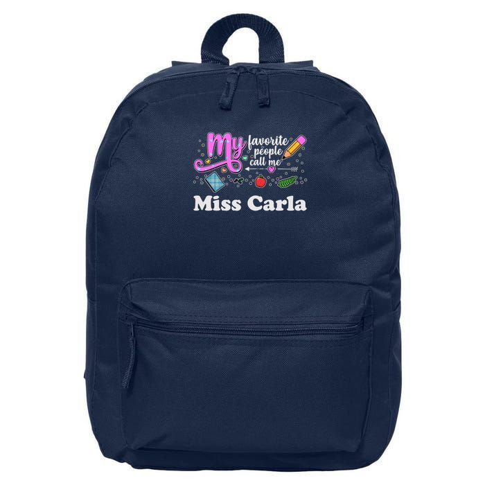 My Favorite People Call Me Custom Name 16 in Basic Backpack
