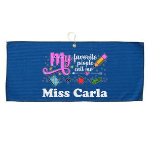 My Favorite People Call Me Custom Name Large Microfiber Waffle Golf Towel