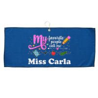 My Favorite People Call Me Custom Name Large Microfiber Waffle Golf Towel