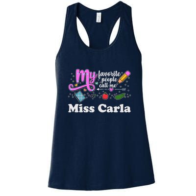 My Favorite People Call Me Custom Name Womens Tank Top