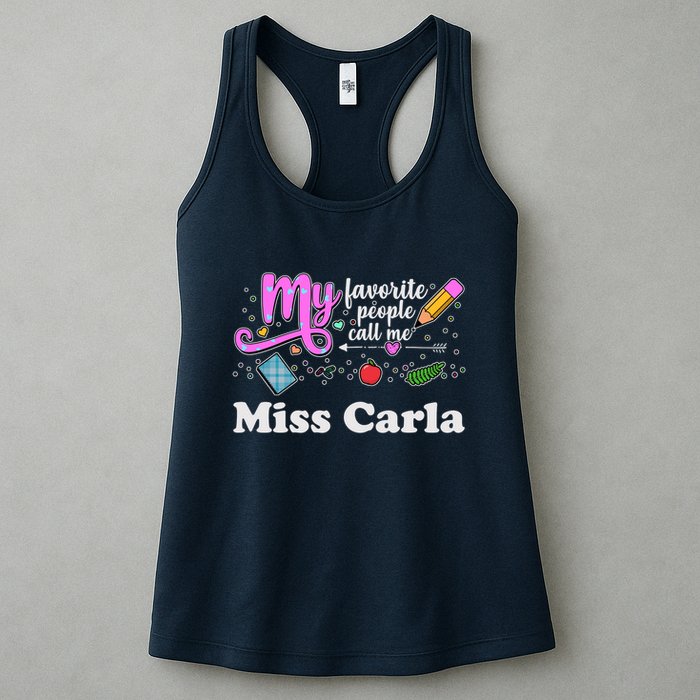 My Favorite People Call Me Custom Name Womens Tank Top