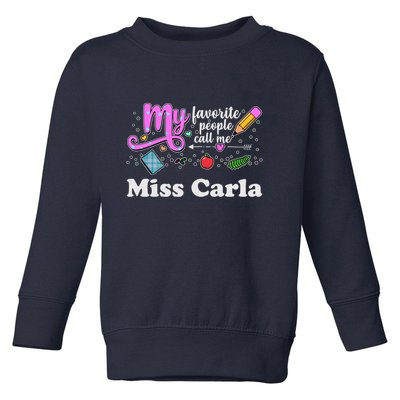 My Favorite People Call Me Custom Name Toddler Sweatshirt