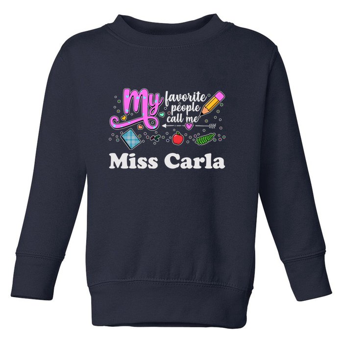 My Favorite People Call Me Custom Name Toddler Sweatshirt