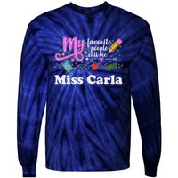 My Favorite People Call Me Custom Name Tie-Dye Long Sleeve Shirt
