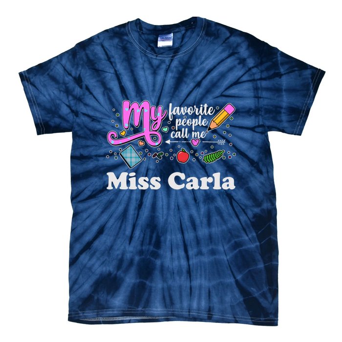 My Favorite People Call Me Custom Name Tie-Dye T-Shirt