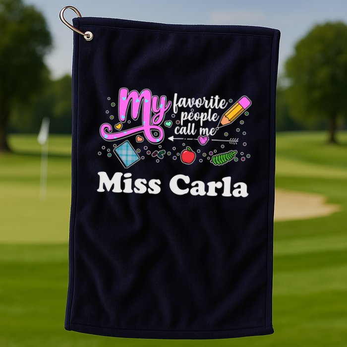 My Favorite People Call Me Custom Name Golf Towel