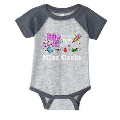 My Favorite People Call Me Custom Name Infant Baby Jersey Bodysuit