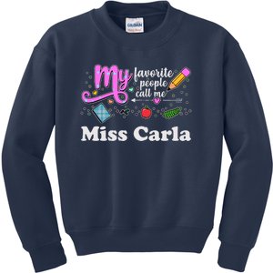 My Favorite People Call Me Custom Name Kids Sweatshirt