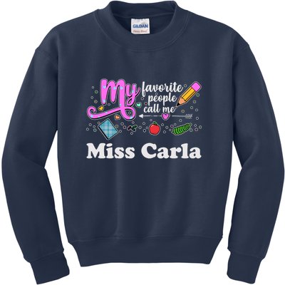 My Favorite People Call Me Custom Name Kids Sweatshirt