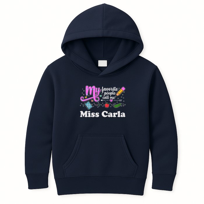 My Favorite People Call Me Custom Name Kids Hoodie