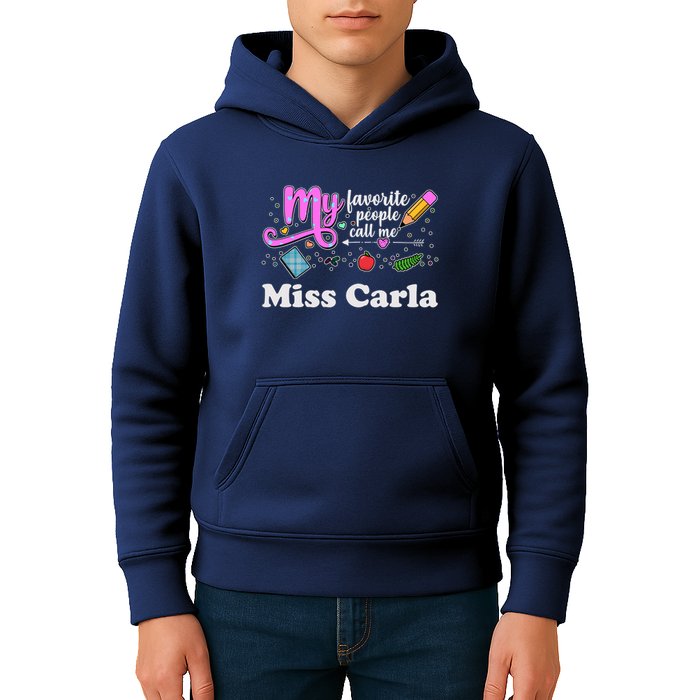 My Favorite People Call Me Custom Name Kids Hoodie