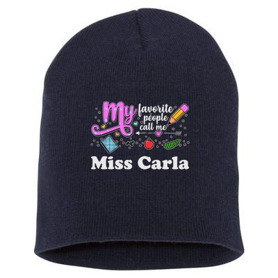 My Favorite People Call Me Custom Name Short Acrylic Beanie