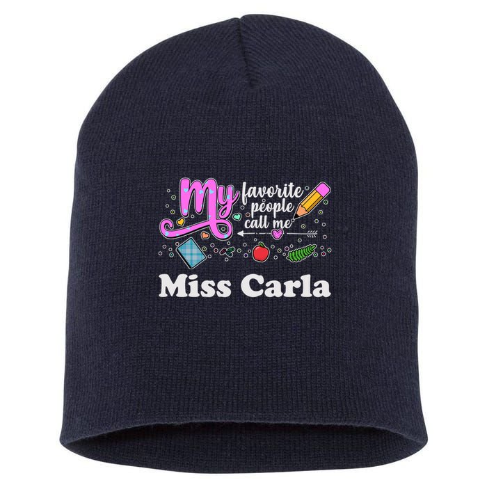 My Favorite People Call Me Custom Name Short Acrylic Beanie