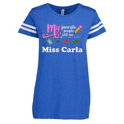 My Favorite People Call Me Custom Name Enza Ladies Jersey Football T-Shirt