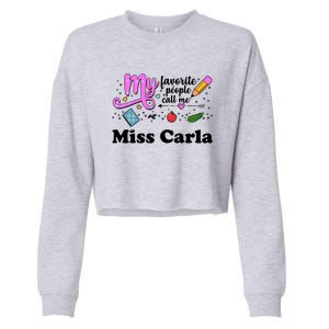 My Favorite People Call Me Custom Name Cropped Pullover Crew