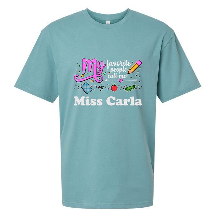 My Favorite People Call Me Custom Name Sueded Cloud Jersey T-Shirt