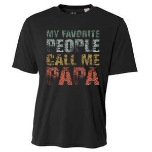 My Favorite People Call Me Papa Funny Dad Gift Father Day Cooling Performance Crew T-Shirt